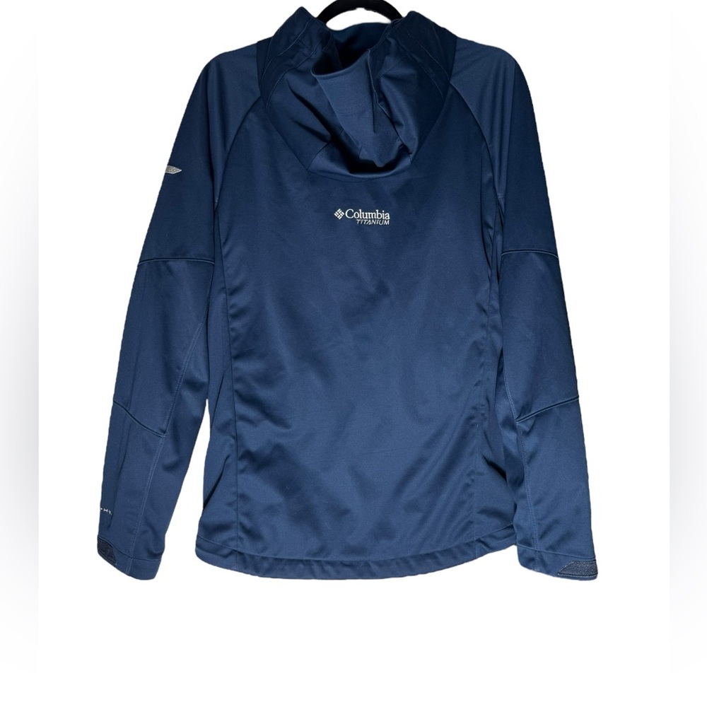 Columbia Men's Titanium Omni-Heat Hooded Soft Shell Jacket Blue Size Small - Picture 2 of 8